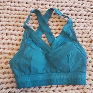 Gymshark Empower Sport Bra in Deep Teal size S